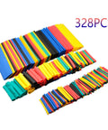 328PCS heat shrink tube kit, assorted color flame retardant sleeves for electrical wire insulation and cable repair