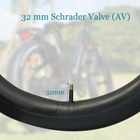 Two Pack 16x4.0 Fat Bike Inner Tubes With Schrader Valve For Snow And Sand Riding Heavy Duty Rubber Durable Replacement