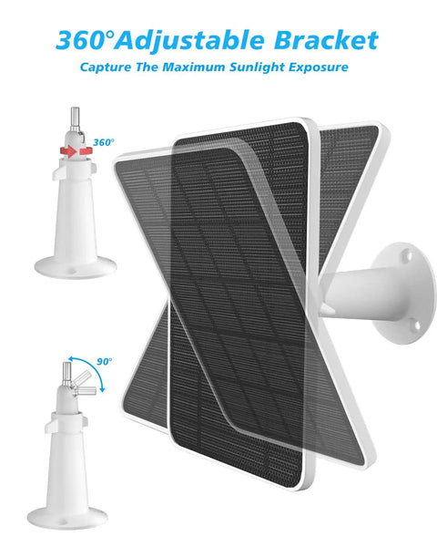 Plug And Play Sun Powered Solar Panel Charger For Pro 5S 4 3 Floodlight Ultra Ultra 2 Cameras Weatherproof IP65 6V 4.5W Panel Kit