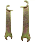 Rock Solid Galvanized Pipe Clamps Double Pack For Tdc Tdf Ventilation Ducts Heavy Duty Lever Lock Wrenches No Sweat Install air flow piping hardware wrenches.