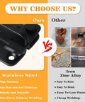 Comparison of Heavy Duty Stainless Steel Matte Black Gate Latch Set With Slide Bolt Lock and rusted iron alloy