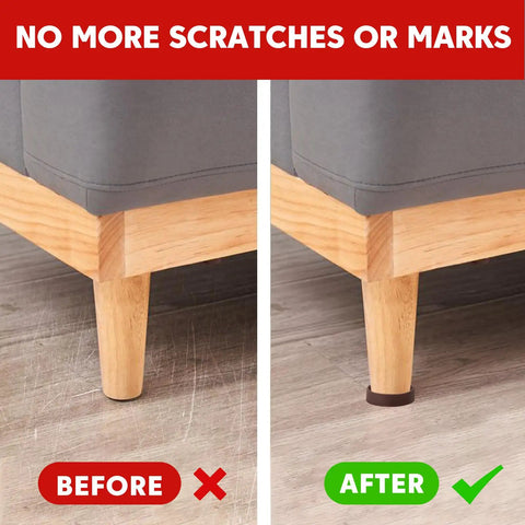 Heavy Duty Rubber Furniture Floor Protectors 2x2 Round Caster Cups Anti Slip Bed Stopper For Couch Sofa Chair Legs Non Scratch
