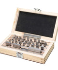 Rock Solid And Dead Accurate Woodworking Gauge Block Toolkit With Router Table Setup Bar For Pro Shop Fence Calibration And Smooth Jig Alignment in wooden case with metal blocks