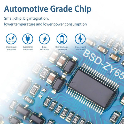 Automotive Grade Chip for Ridiculously Tough 13S 48V 30A Lithium Ion Bms Protection Board With Ntc Sensor.