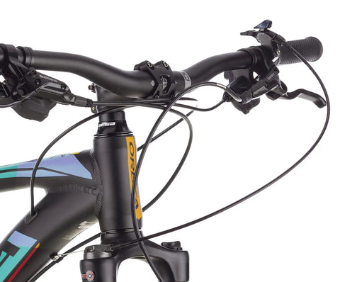 Ready To Roll Universal Bike Shift Cable Housing Kit For Shimano Sram Derailleur Shifter Set installed on bike handlebars