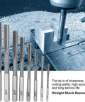 Auniwaig chucking reamer set in tungsten steel with straight shanks, 5 mm size bore drilling tools