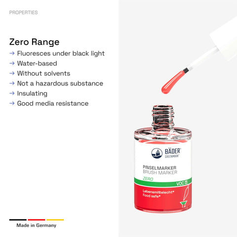 Neon Red 15ml No Nonsense Tamper Evident Sealant And Torque Seal Marker For Threadlocker And Security Sealing, brush pen open