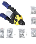13 Inch Manual Blind Rivet Gun Kit With 210 Rivets In Five Sizes 2.4mm To 6.4mm For A Heavy Duty Workhorse Riveting At Home Or On The Job Easy To Use And Durable, manual rivet gun with 210 rivets