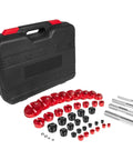 43 Piece Bearing Press And Seal Driver Set With 39 Adapters And 4 Handles Pro Grade Heavy Duty Seal Installer Kit with black case