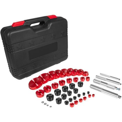 43 Piece Bearing Press And Seal Driver Set With 39 Adapters And 4 Handles Pro Grade Heavy Duty Seal Installer Kit with black case