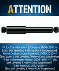 Rear Struts Shocks Absorber Assemblies for 2008 2016 Chrysler Town and Country, 2008 2020 Dodge Grand Caravan