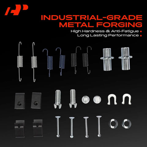 Top Tier Rear Side Drum Brake Hardware Kit For Toyota Mirai Prius V 2012-2020 Heavy Duty Brake Shoe Setup Super Durable Parts To Fix Your Ride And Stop On A Dime With Ease