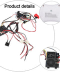 24V 40A DIY Wiring Harness Kit For Electric Toy Cars With 2 4G Remote Ride On Upgrade 12V To 24V Power Upgrade High Low Speed Switch 2WD 4W Vehicle Harness System detailing wires and components.