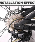 8/9/10/11/12 Speed Bike Cassette Ultra Lightweight 11T To 50T Range installation on rear wheel hub