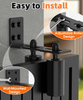 Sliding Gate Guide Rollers and Hardware Kit with Heavy Duty 4 Inch Adjustable Nylon Wheels and Rust Proof L Bracket installed on gate