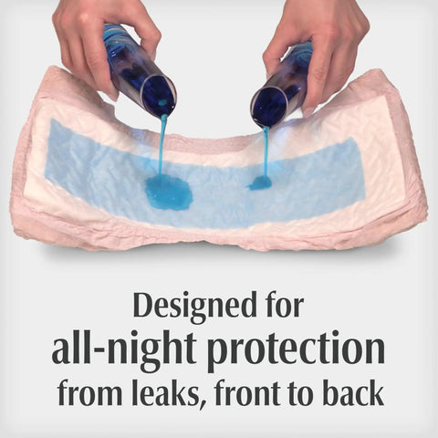 Night Defense Adult Incontinence Underwear For Women, Overnight Maximum Absorbency Disposable Diapers, Medium Blush
