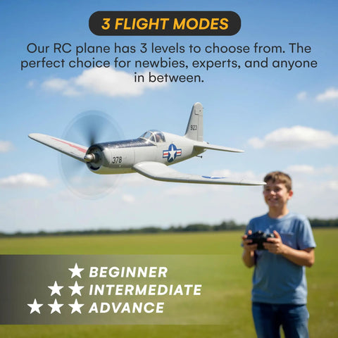Ready To Fly 4 Channel RC Plane For Adults With Beast Performance, advanced foam construction in flight with controller