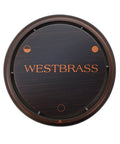 No Sweat Universal Deep Soak Bathtub Overflow Cover Slick Round Two Hole Replacement For Most Standard Tubs Heavy Duty Antique Bronze 50 Pack Home Refresh Kit, featuring a Westbrass antique bronze finish.