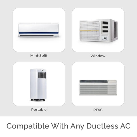 Smart AC Controller For Mini Split, Window, And Portable ACs And Heat Pumps With Free App No Subscriptions Easy Setup images
