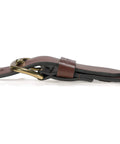 Men's Bridle Leather Belt With Classic Harness Buckle And Scratchless Design, Durable Full Grain Leather for Dope Everyday Workwear, brown, size 36