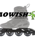 Inline Skate Wheels 80mm Outdoor Asphalt Formula 8 Pack Black High Rebound SHR Polyurethane Replacement Wheels on roller skate