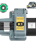 K1 Universal Fiber Cleaver for Fiber Optic Hot Melt and Cold Welding with built-in waste box, 3-in-1 cutting tool.