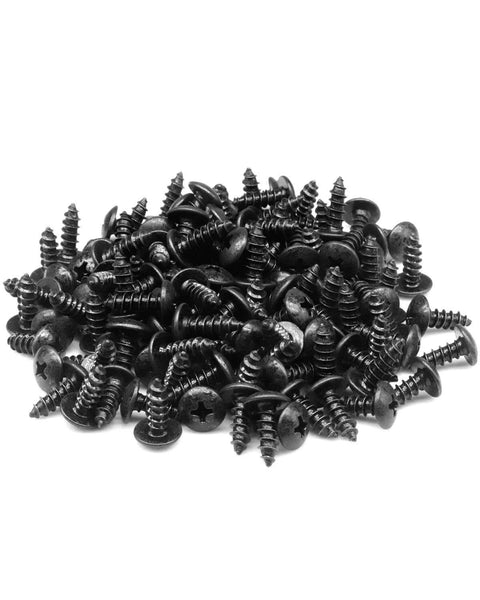 100 Pieces No 8 Wood Screws Half Inch Truss Head Phillips Carbon Steel With Black Oxide Coating For Indoor Outdoor DIY Projects Coarse Thread Rust Resistant Fasteners In Durable Storage Bag