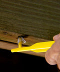 Patented Carpenter Bee Traps For Outdoor Use With 304 Stainless Steel Mesh Seal And 30 Hole Filler Plugs Stop Woodpecker Damage And Borer Bee Reentry Permanent Wood Protection Kit For Homes Siding And Decks being installed.