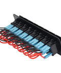 8 Gang LED Backlit Rocker Switch Panel Kit with Overload Protection pre-wired back view showing wiring and connectors