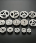 Assorted sizes of Heavy Duty Clutch Motor Pulley For Industrial Sewing Machines, Aluminum Timing Transfer Wheel Pulley