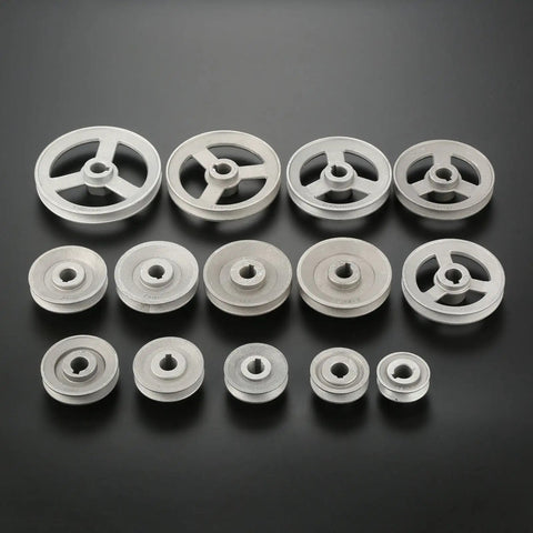 Assorted sizes of Heavy Duty Clutch Motor Pulley For Industrial Sewing Machines, Aluminum Timing Transfer Wheel Pulley
