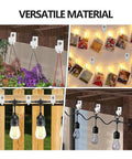 30 Pack Wall Mount Clip Brackets For Wire Shelving Ships Complete With Screws And Drywall Anchors Durable Plastic Hooks securing plants and lights