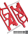 Aluminum Rear Lower Suspension Arms Set For ARRMA Mojave 6S BLX Desert Truck One Seventh Scale Upgrade Red Anodized CNC Machined