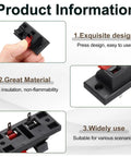 Two Way Spring Terminal Clip Push Release Connector Plate Jack Socket For Speaker Terminal Strip Block Test Clip WP21 3Pcs