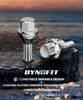 Top Shelf 20 Pcs Slick Chrome Lug Bolts For Jeep And Dodge Wheel Setup Compatible With Renegade Compass Cherokee Aluminum Rims 12X1.25 Thread 19Mm Hex Socket Upgrade, showcasing durable chrome lug bolts.