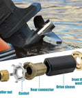 Brass Prop Hub Replacement Kit For Alpha One Style Outboard Propellers With Quicksilver Brass 835257Q1 835257K1 components displayed