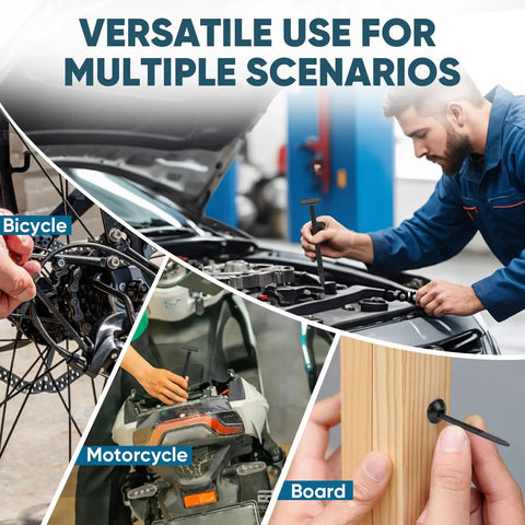 200-Piece Nylon Universal Cable Tie Kit For Cars And Home Use displayed in automotive and household scenarios