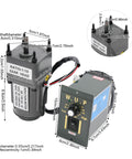 6W 110V AC Gear Motor With 1 To 10 Gear Reduction And Reversing Function, Speed Governor, Portable Electric Reducer