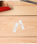 Vertical Blind Repair Blades Kit 10 Pcs for Quick Fix and Slat Replacement Clips on wooden surface