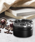Smooth Operator 58mm Coffee Distributor And Leveler For Tight Espresso Pucks Top Shelf Tool For Home Baristas on a kitchen counter.