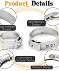 360 Piece Ear Hose Clamp Kit With Stepless 5.3 To 36.1mm Range, 304 Stainless Steel Cinch Rings features and details