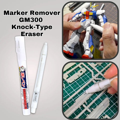 Pro Grade Panel Lining Markers Pour Type GM301 Black GM302 Gray With Eraser Pen GM300 And Knock Type Eraser Flow In Kit used on Gundam model