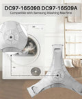 Washer Flange Shaft Assembly For Samsung Washers Replacement Kit 6 Pack displayed with washing machine in background