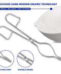 Six Pack Quartz Ceramic Crucible Set With Seven Point Eight Seven Inch Crucible Tong for jewelry casting