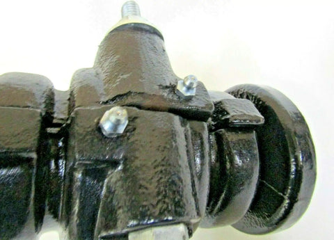Close-up of Disc Harrow Bearing Assembly With One Inch Square Shaft And Seven And A Half Inch Ribbed Spool Caps Bolt Replacement Box Bearing