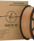 PLA 3D Printer Filament 1.75mm 1kg Spool Peanut Brown, Smooth As Butter And Reliable Printing, Crisp Details, High Dimensional Accuracy 0.02mm