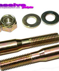 Heavy Duty Panhard Bar Mounting Hardware Kit 82-02 F Body For Camaro And Firebird Includes Bolts Nuts Screws Shoulder Kit Coated In Zinc Yellow Dichromate With Upgraded Nylock Nuts For Superior Rust Resistance, bolts and washers