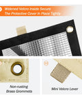 Backflow Preventer Insulated Pouch For Pressure Vacuum Breaker Covers with widened Velcro, brass grommets, and mini Velcro lever
