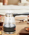 Electric Turkish Coffee Pot With Detachable Handle Clear Glass Teapot And Kettle For Office Home Or On The Go RV Restaurant Use 110V