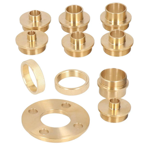 Heavy Duty Brass Router Template Guide Set With Lock Nut Adapters And Pro Woodworking Bushings For Straight Shots and detailed brass nut adapters.